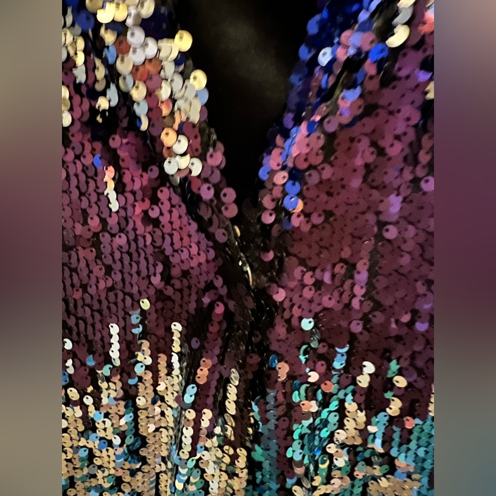 Shein Sequin Open Front Duster - image 2